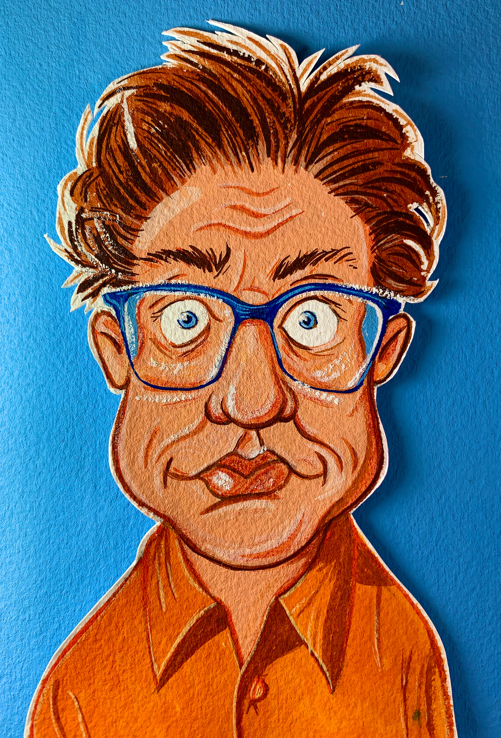 Hand-Painted and photographed Self Portrait.