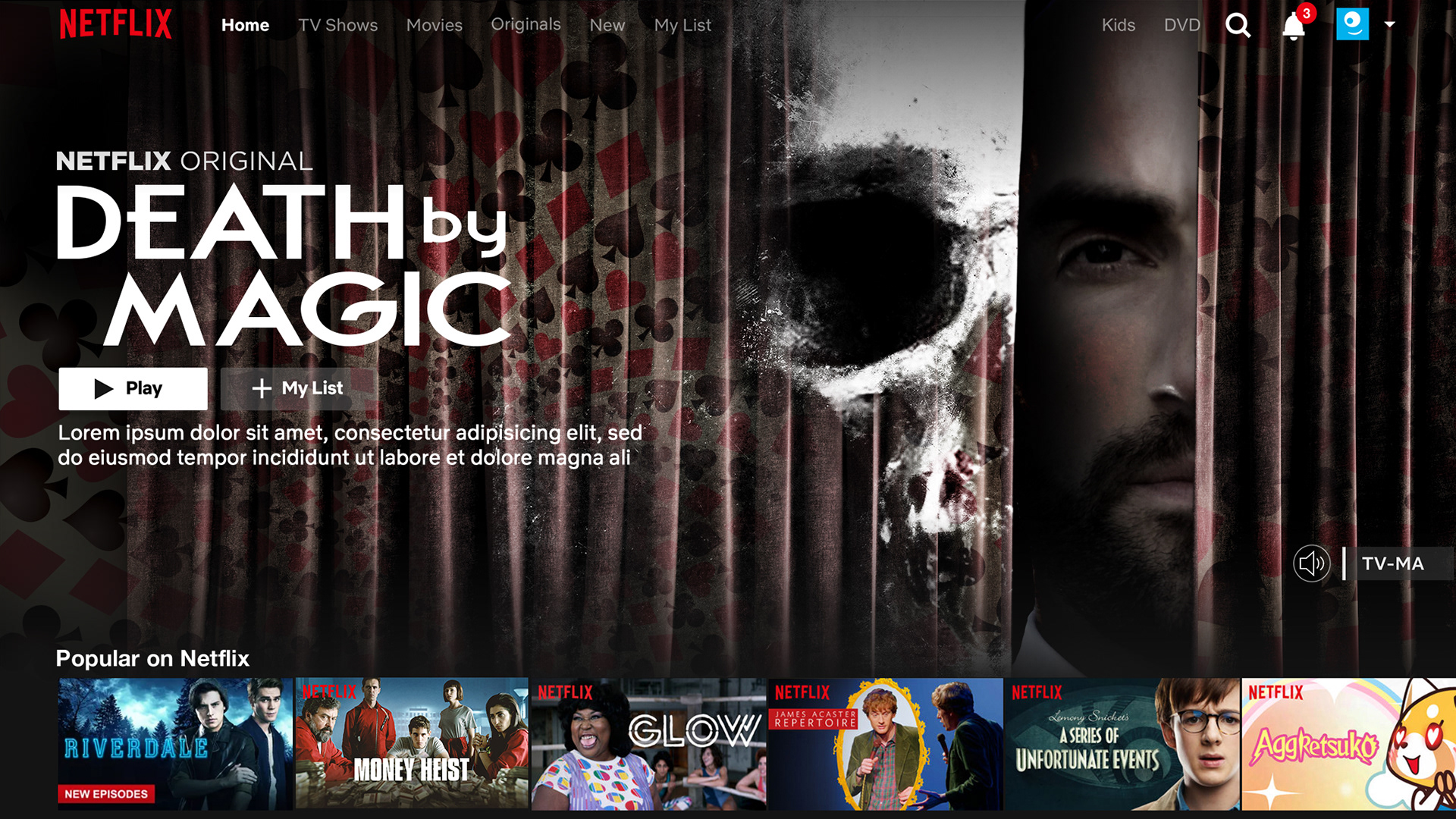 Cutter Cutshaw Design Death by Magic Netflix