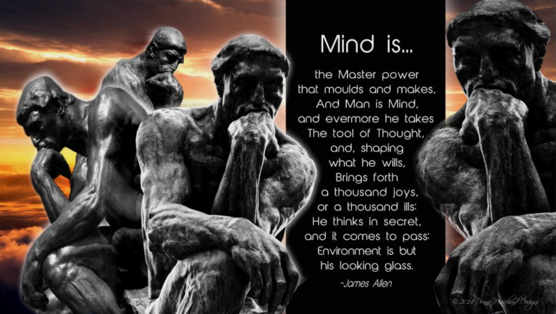 Le Penseur - The Thinker Poster