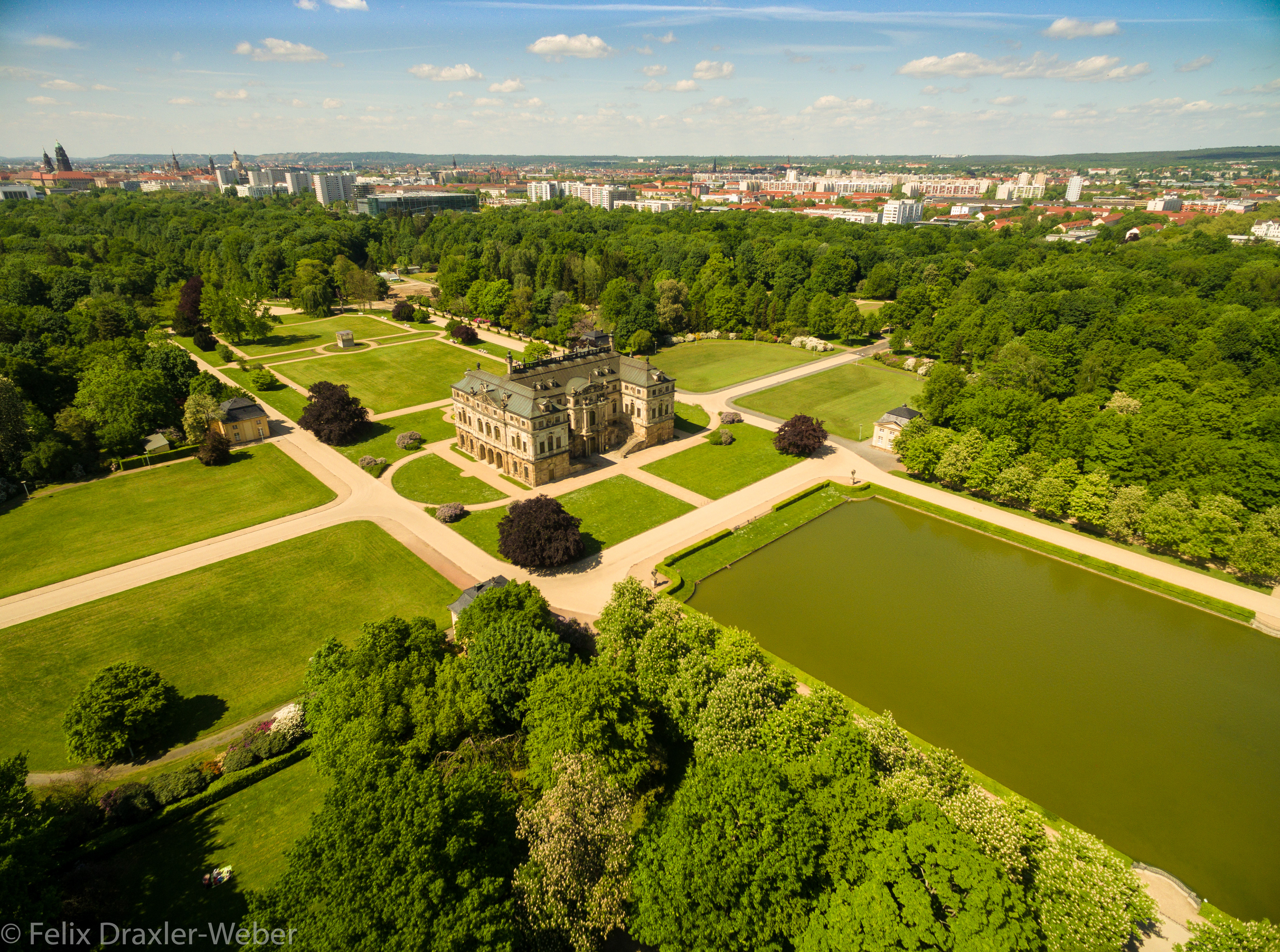 Aerial Photography by Drone Großer Garten Dresden