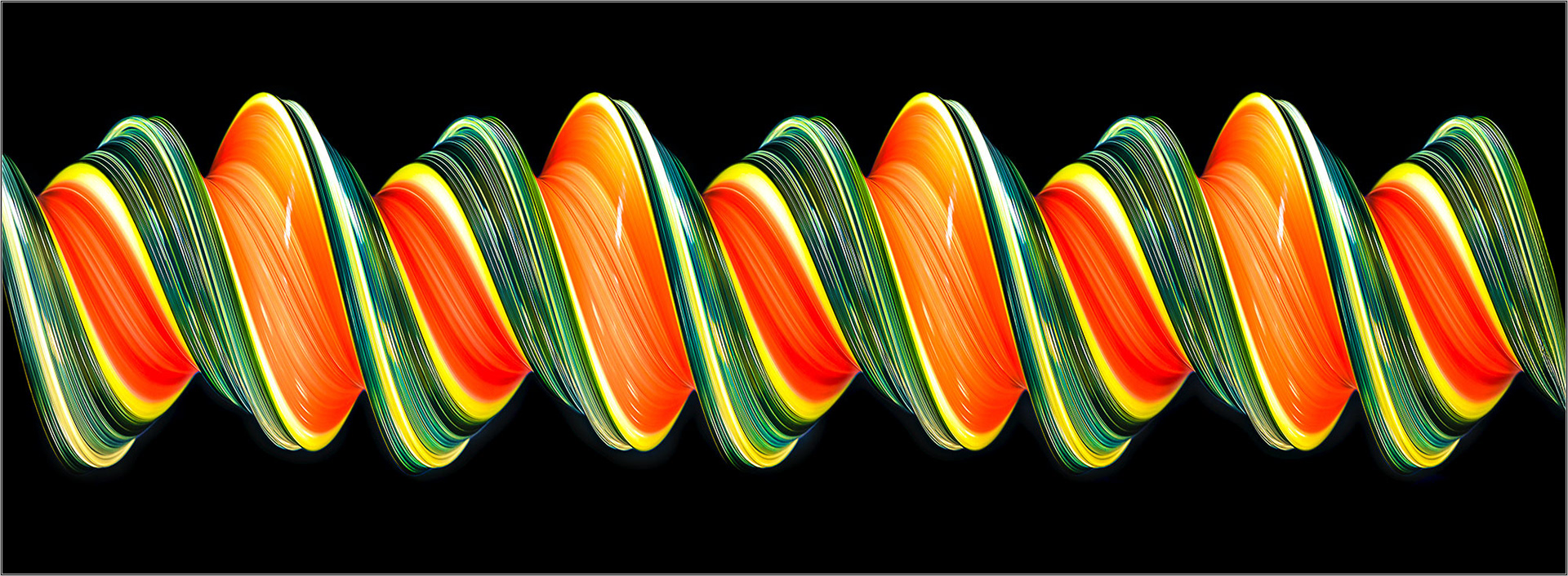 Slit Scan Photo Work - Steffen Freiling - Space Over Time - Large Format Print - Limited Edition