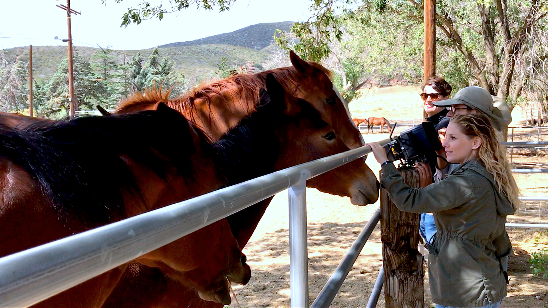 Directing on set of Subaru Horse Yoga shoot. We had a few bogies.
