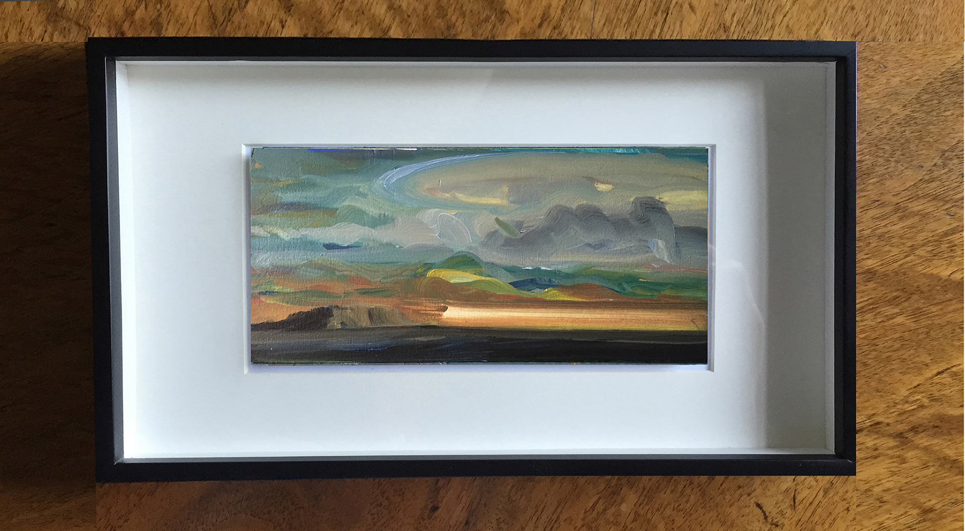 Nevada Sky Oil On Wood  Panel, 6" x 12", 2016  Private Collection 