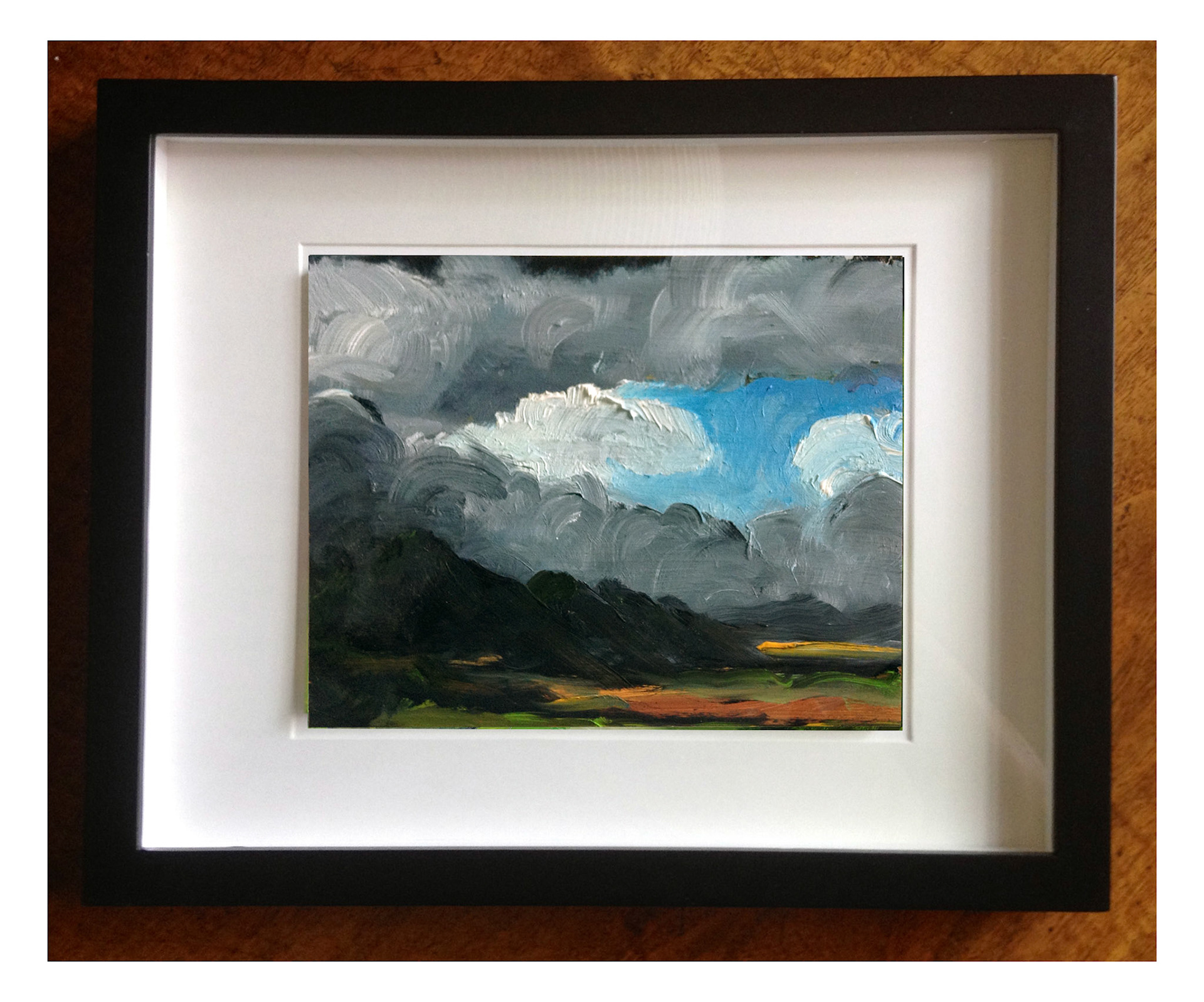 "Landscape" Oil On Foam Core Panel, 4.5" x 6", 2014  2