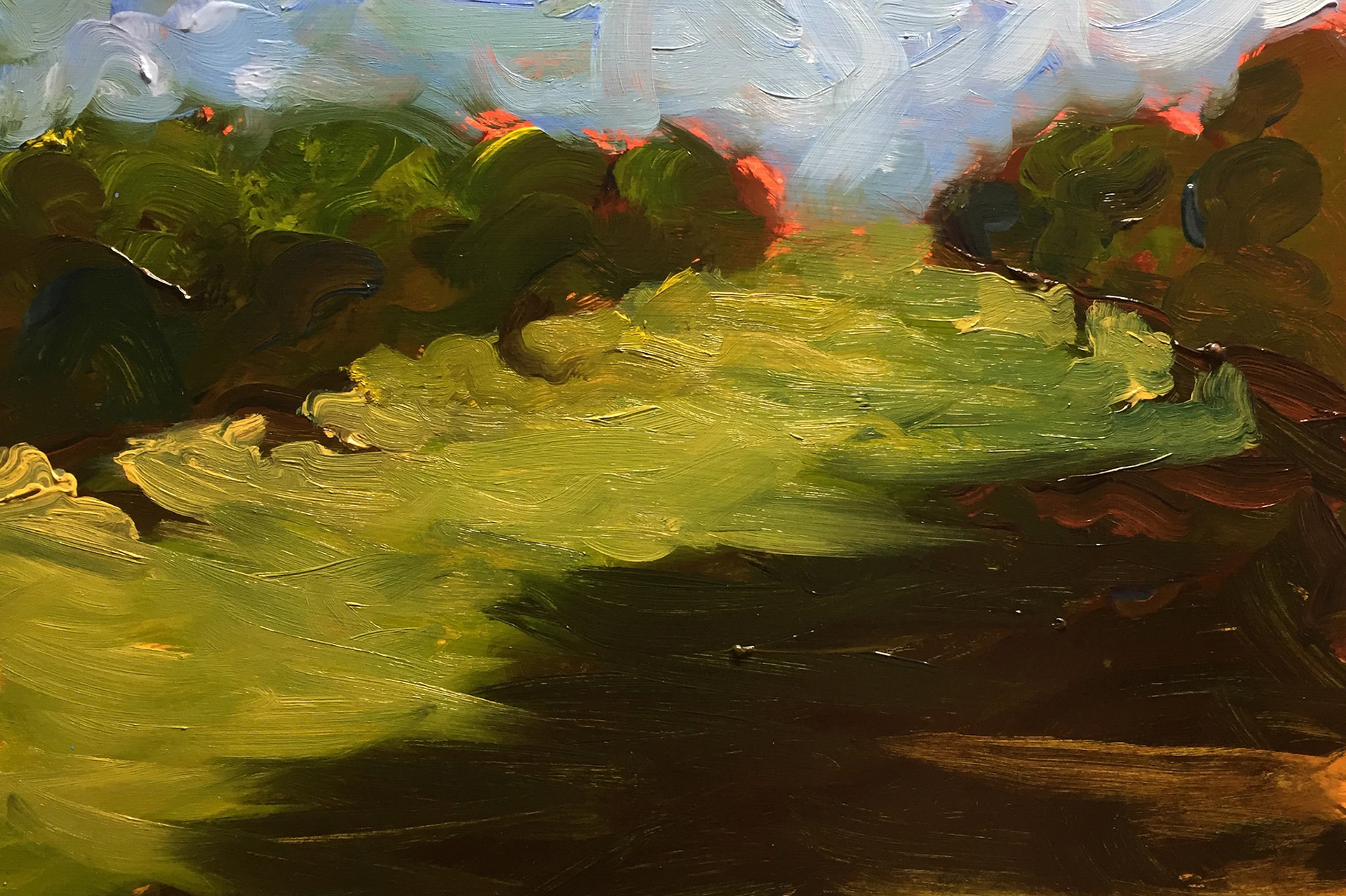 "Contrade San Basillio No. 57", Oil On Foam Core Panel, 8"x 10", 2018