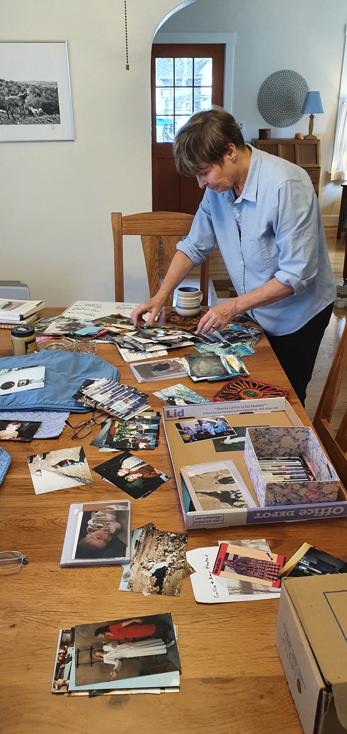 Sorting family photos