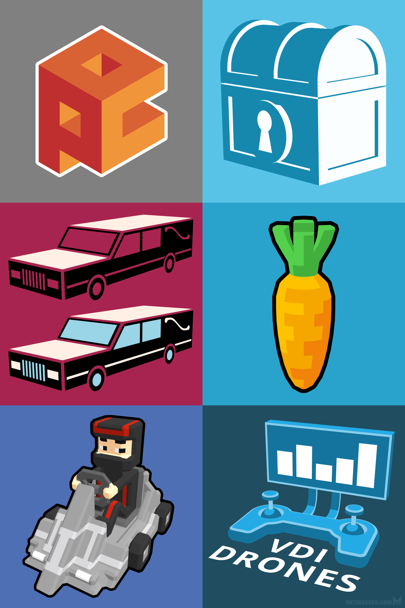 treasure chest, schatkist, grafisch, graphic, flat, isometric, isometrisch, voxels, logo designer, icons, kart racer, drone remote control, carrot, hearse