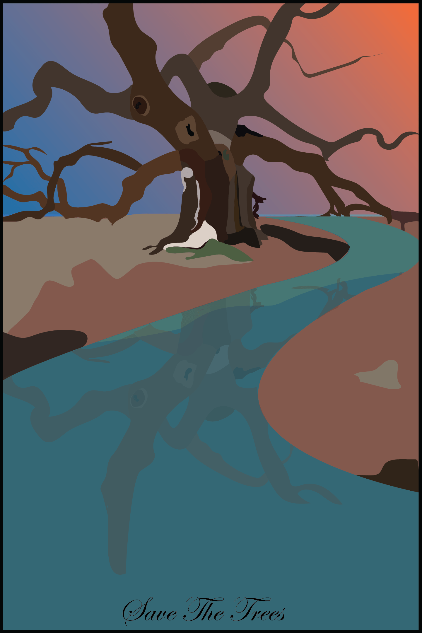 Pedro Quandros, Arbor Day Poster Award Winner: Lowell High School, Vector Art, 20" x 30", Not for Sale