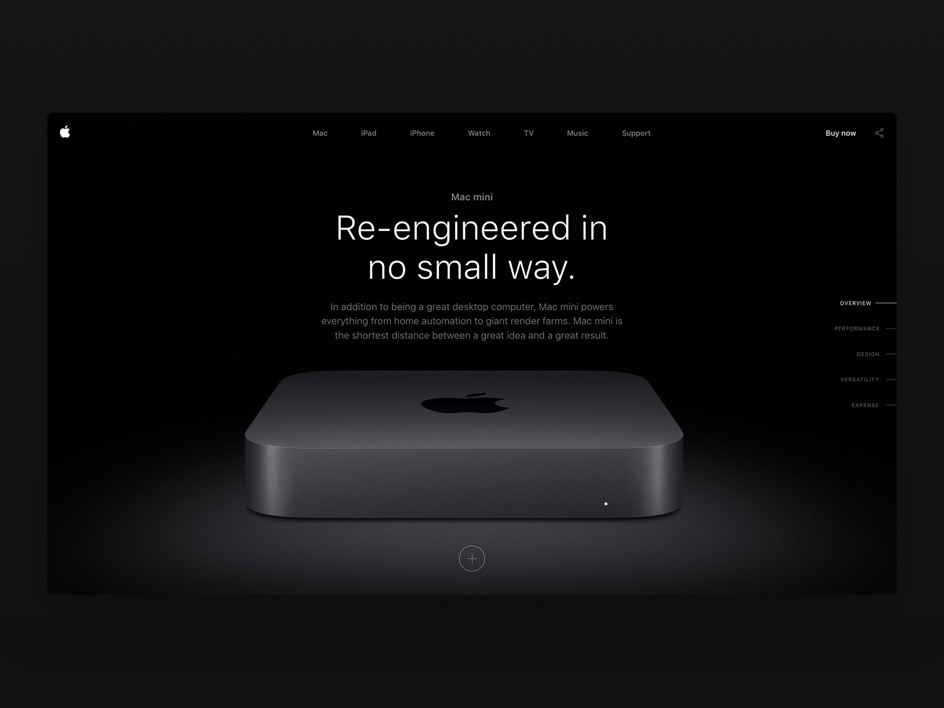 Web Design - Apple Mac Mini Product Detail Pageby Milan Houter