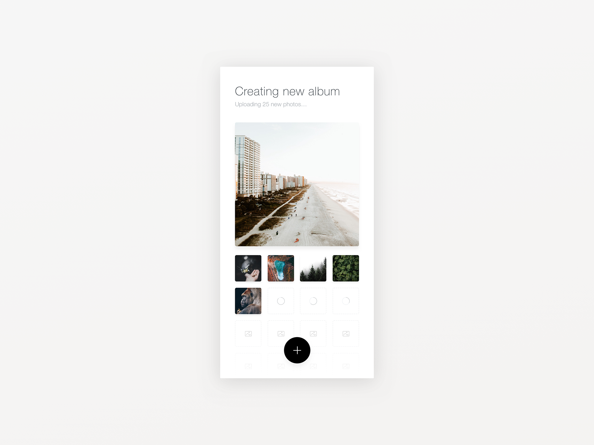 App Design - Create New Photo Album by Milan Houter