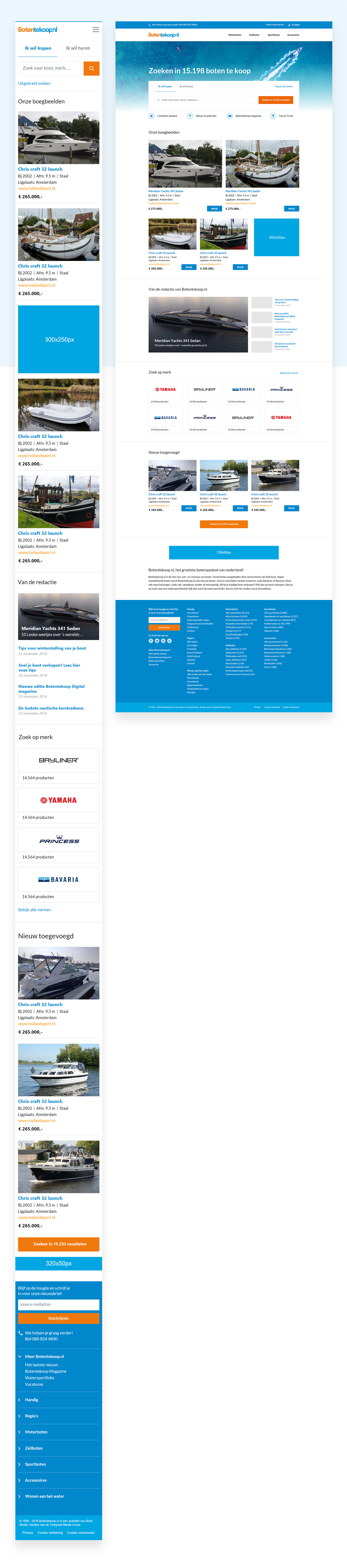 Botentekoop.nl Homepage Redesign by Milan Houter
