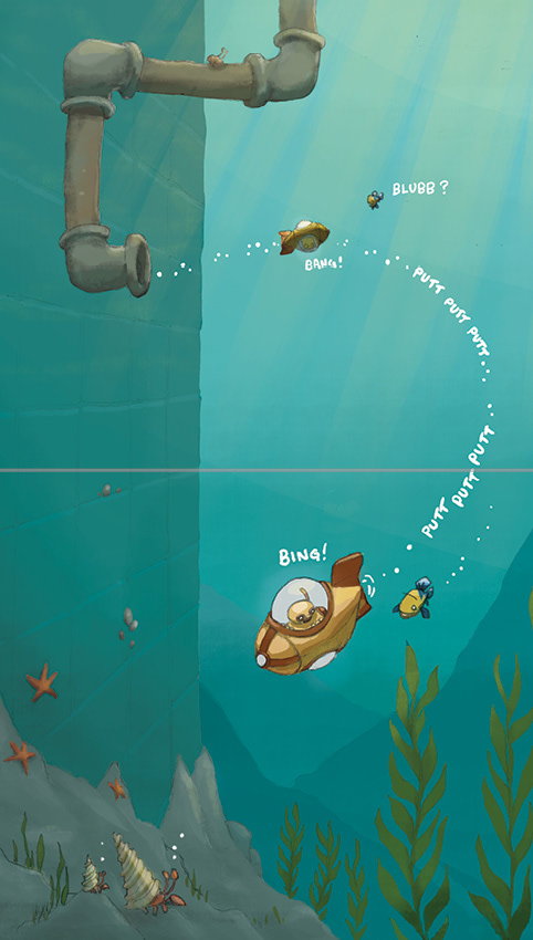 Vertical spread from an underwater adventure