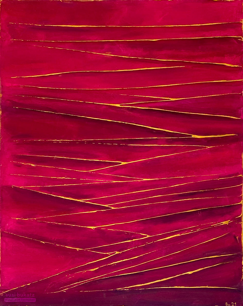 »Purpurseide«, 40 x 50 cm