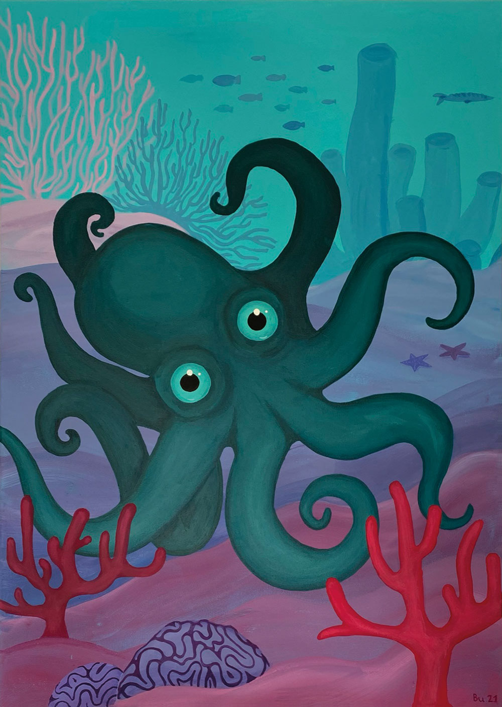 »Hier wache ich«, 60 x 80 cm