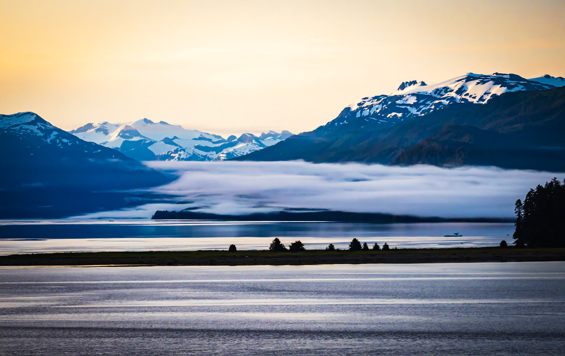 Endicott Arm Shoreline from the Celebrity Millennium