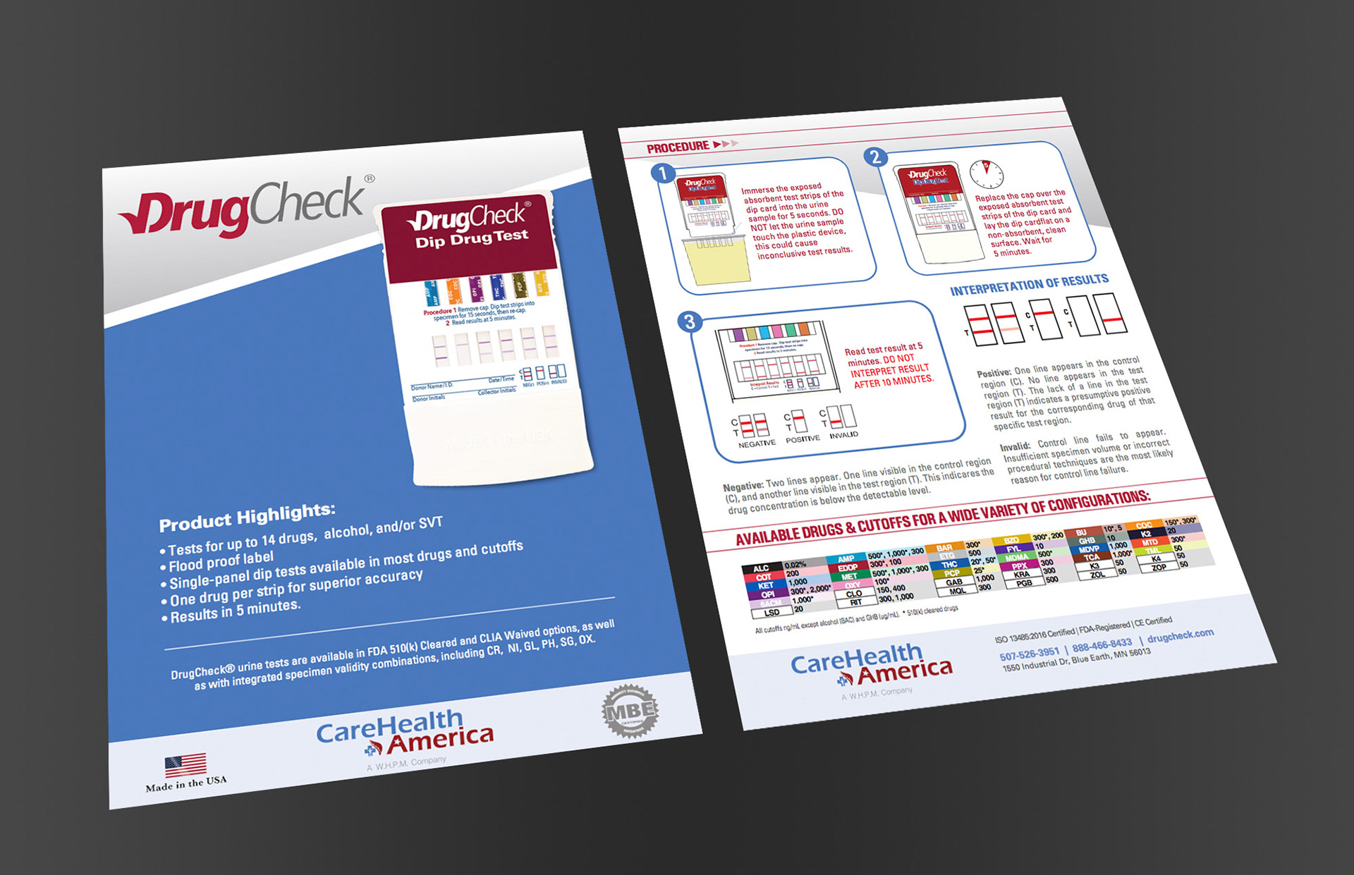 A brochure overview of the Dipcard Test