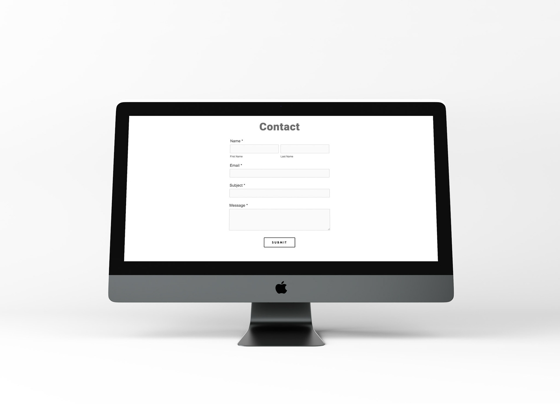 Contact form: sends emails to indicated address