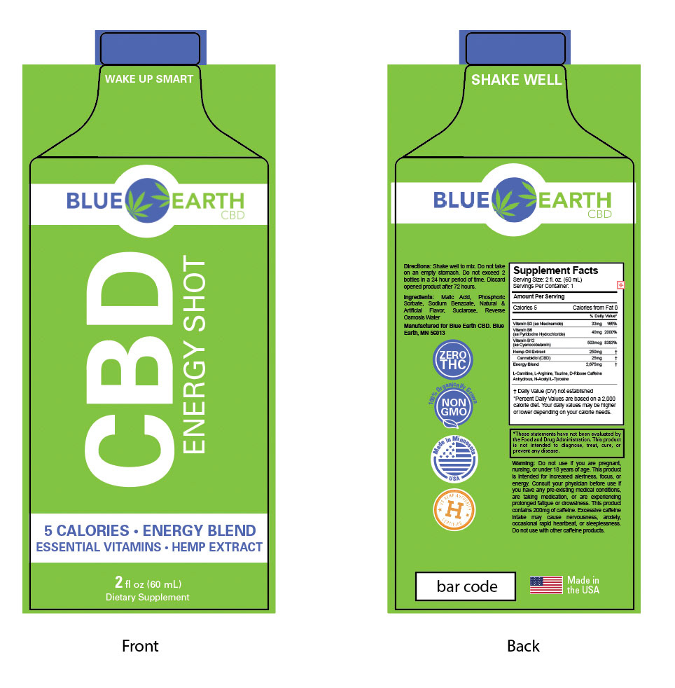 CBD Energy Shot - Package design