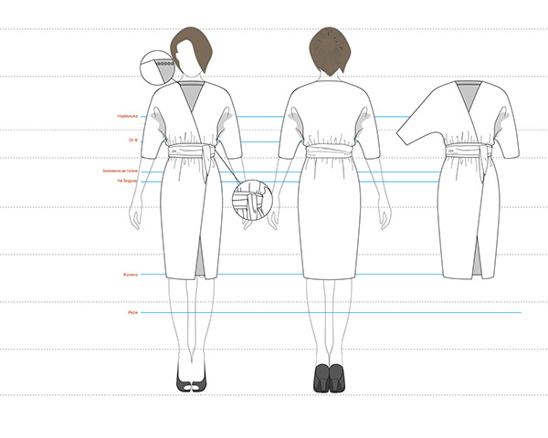 Основа для технического рисунка одежды