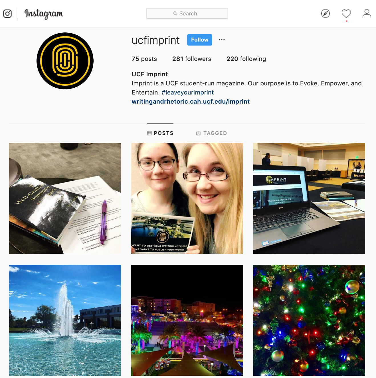 Instagram: @ucfimprint