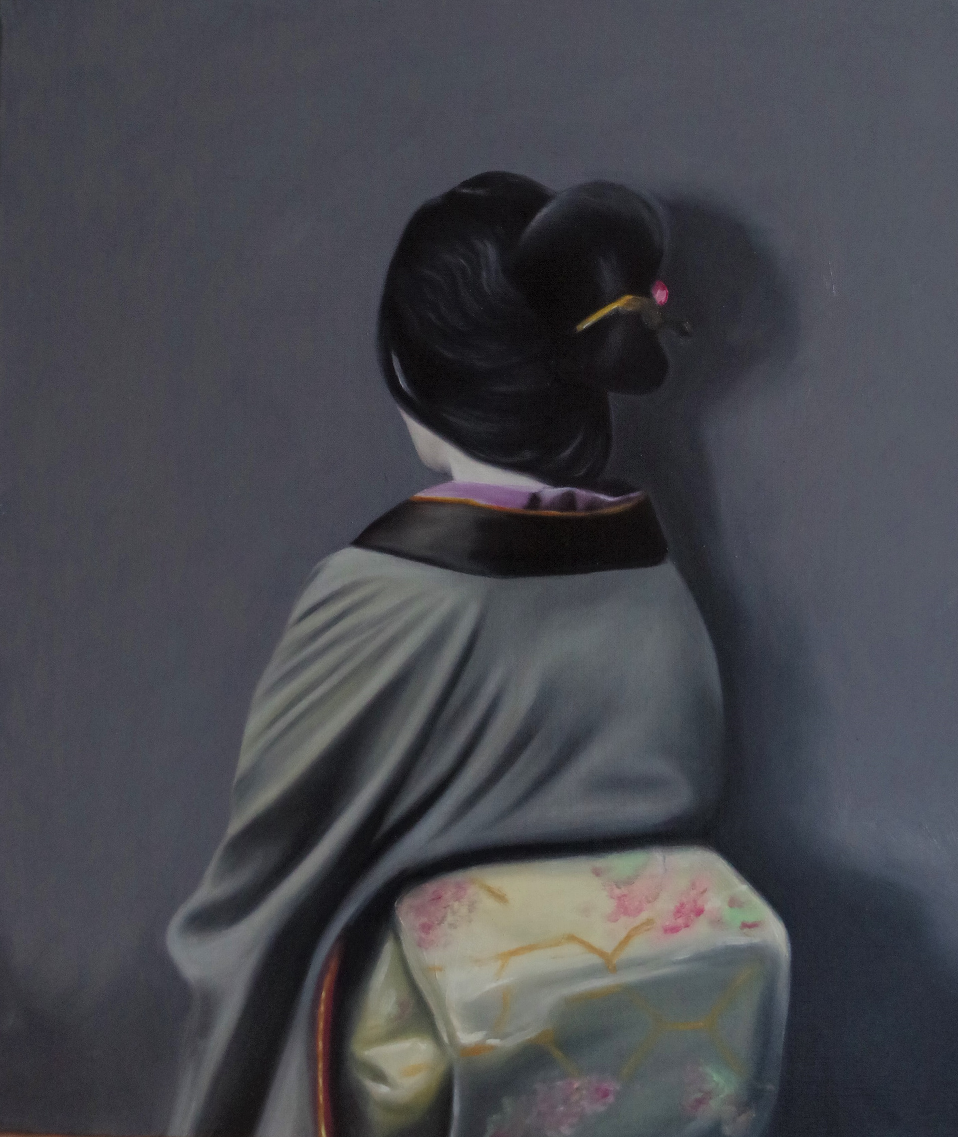 The Mirror - 2015, Oil on linen 53x46cm