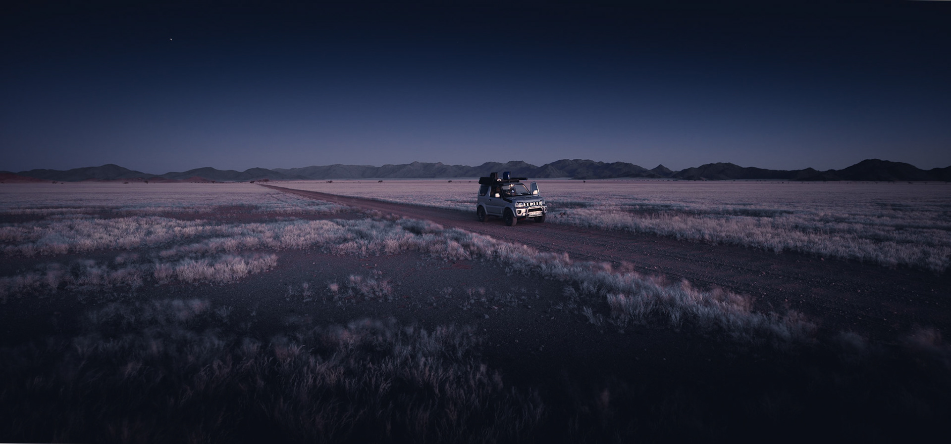 My Travel Companion - Twilight on the D707 Tirasberge Namibia 2018