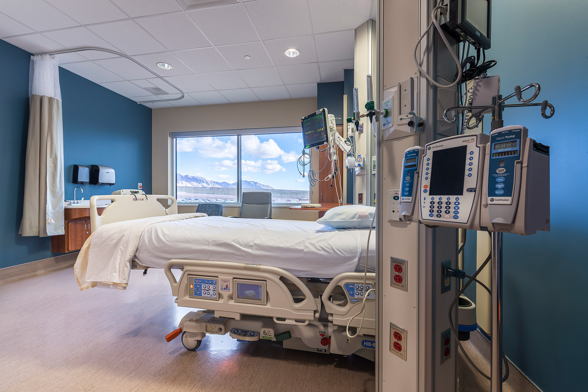 Patient room, Providence Transmountain, El Paso TX