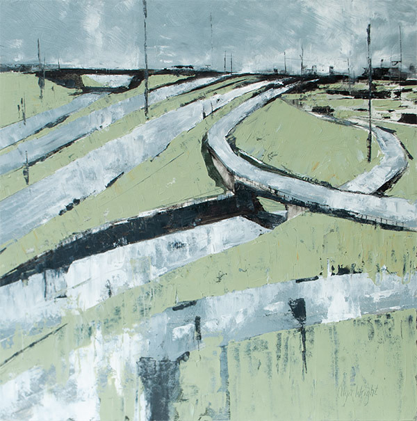 "Highway Dance" / Oil on Wooden panels / 16" x 16" / Available / 500$ / Unframed