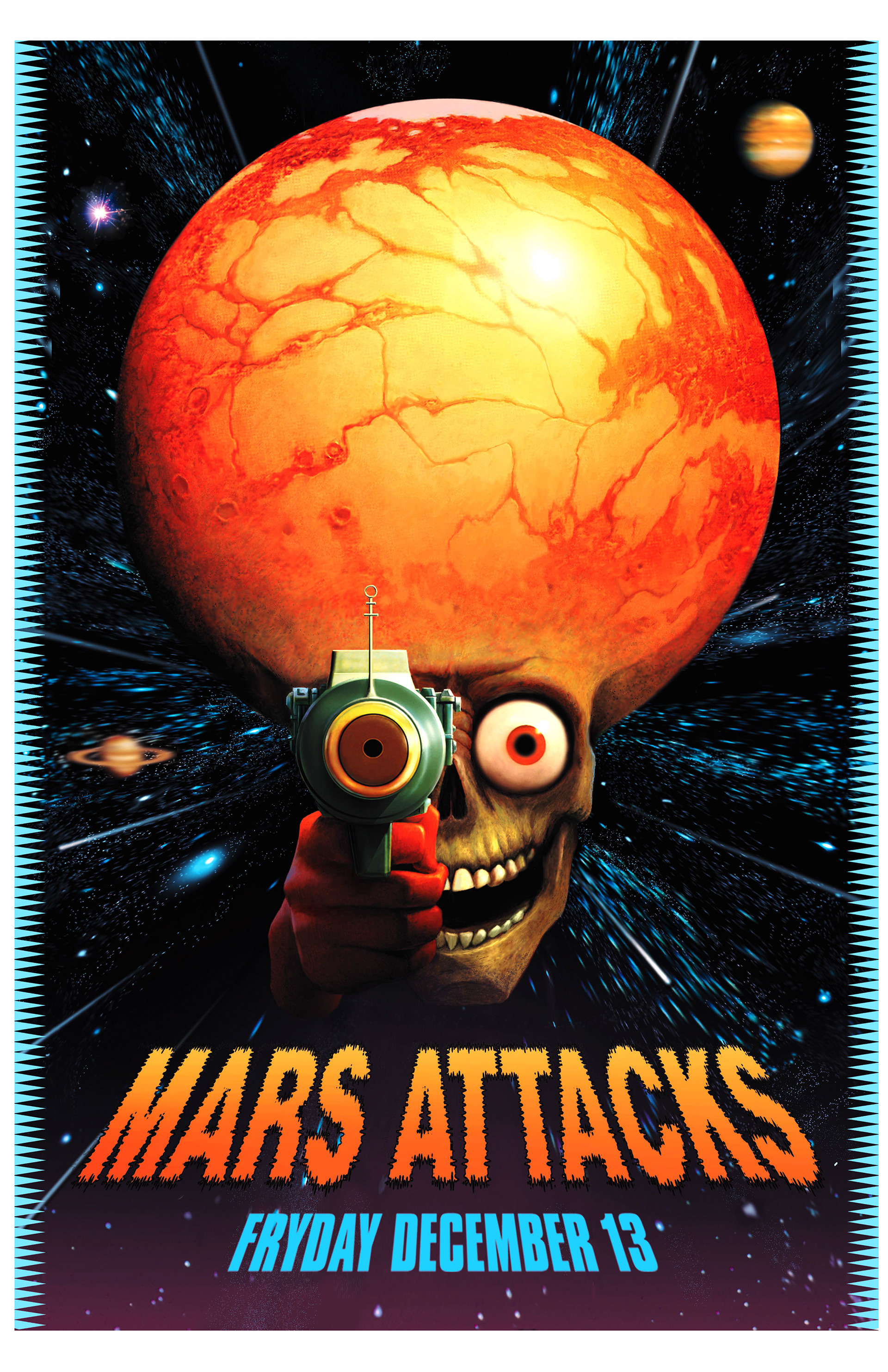 Марс атакует. Mars Attacks 1996. Тим Бертон Марс атакует. Mars Attacks 1996 Постер. Марс атакует! (Mars Attacks!) 1996}.