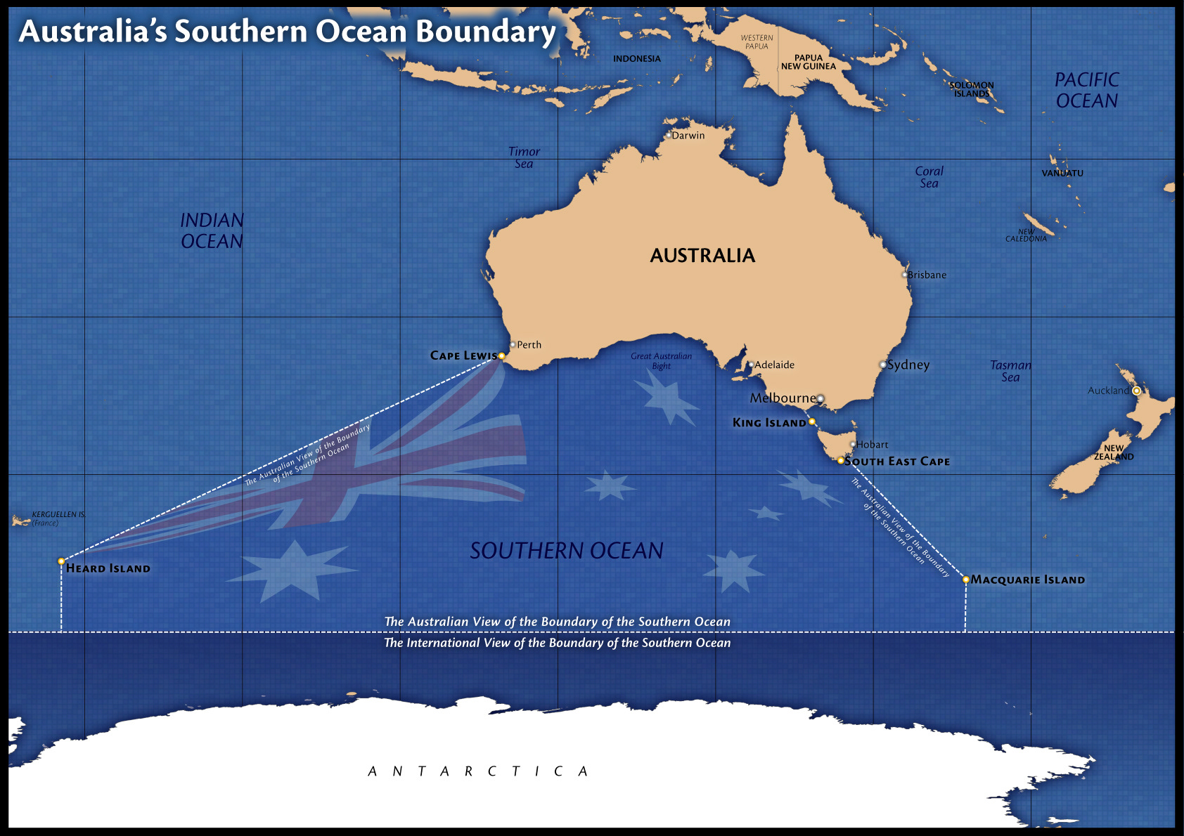 I hele verden prangende Imperialisme Eric Olason - Mapmaker - Cartographic Artist - Australia Ocean Boundary (1  map)