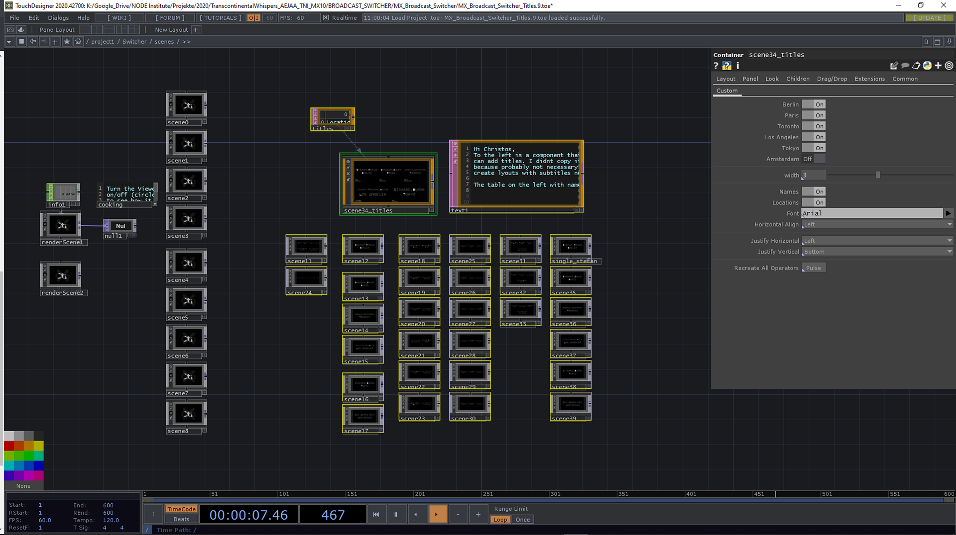 Title cards and multi screen layouts could be generated automatically