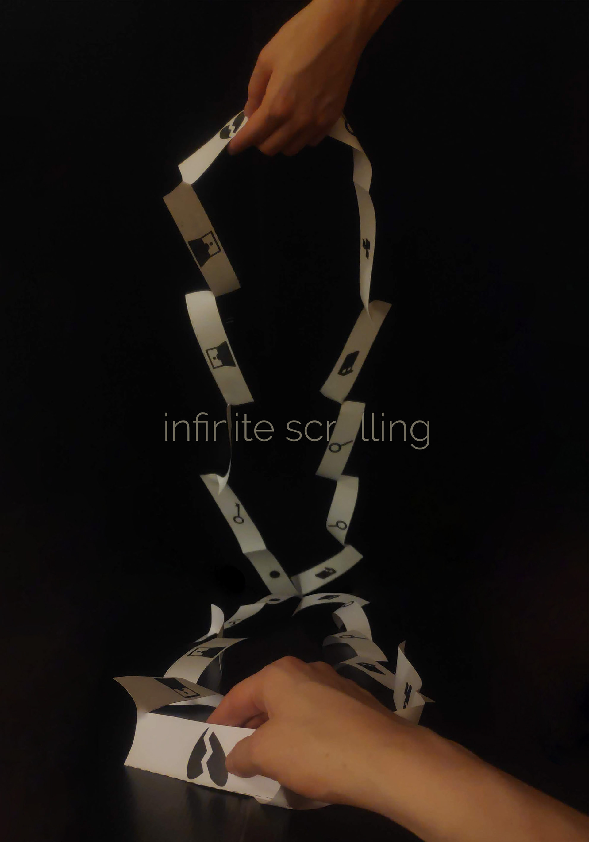 Alicja Łata Plakat Infinite scrolling/ II r. Grafika