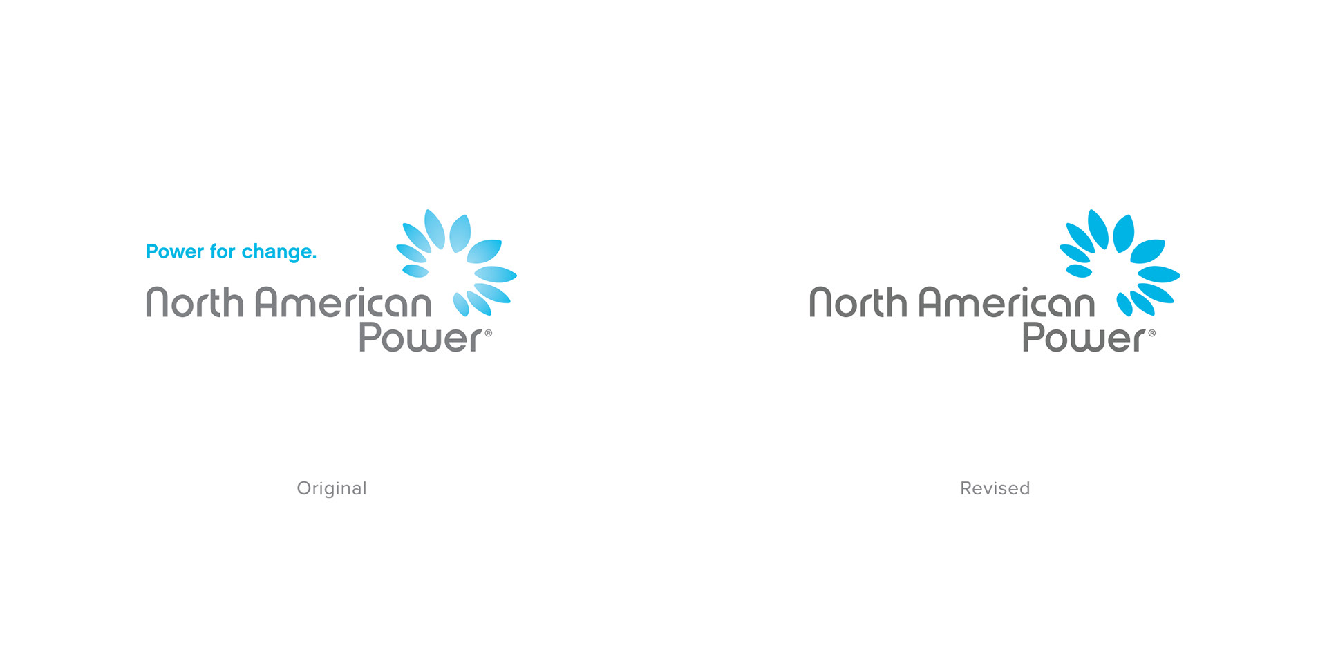 energy company logo and branding