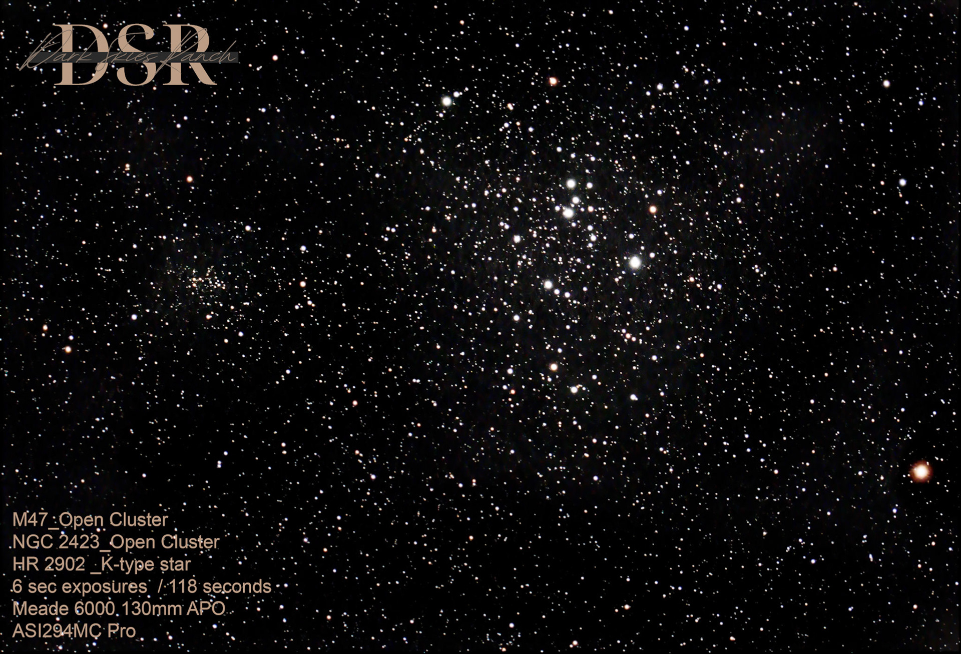 M47 Open Cluster in Puppis