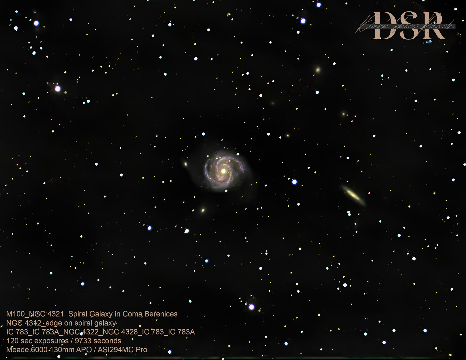 M100_Spiral Galaxy in Como Berenices