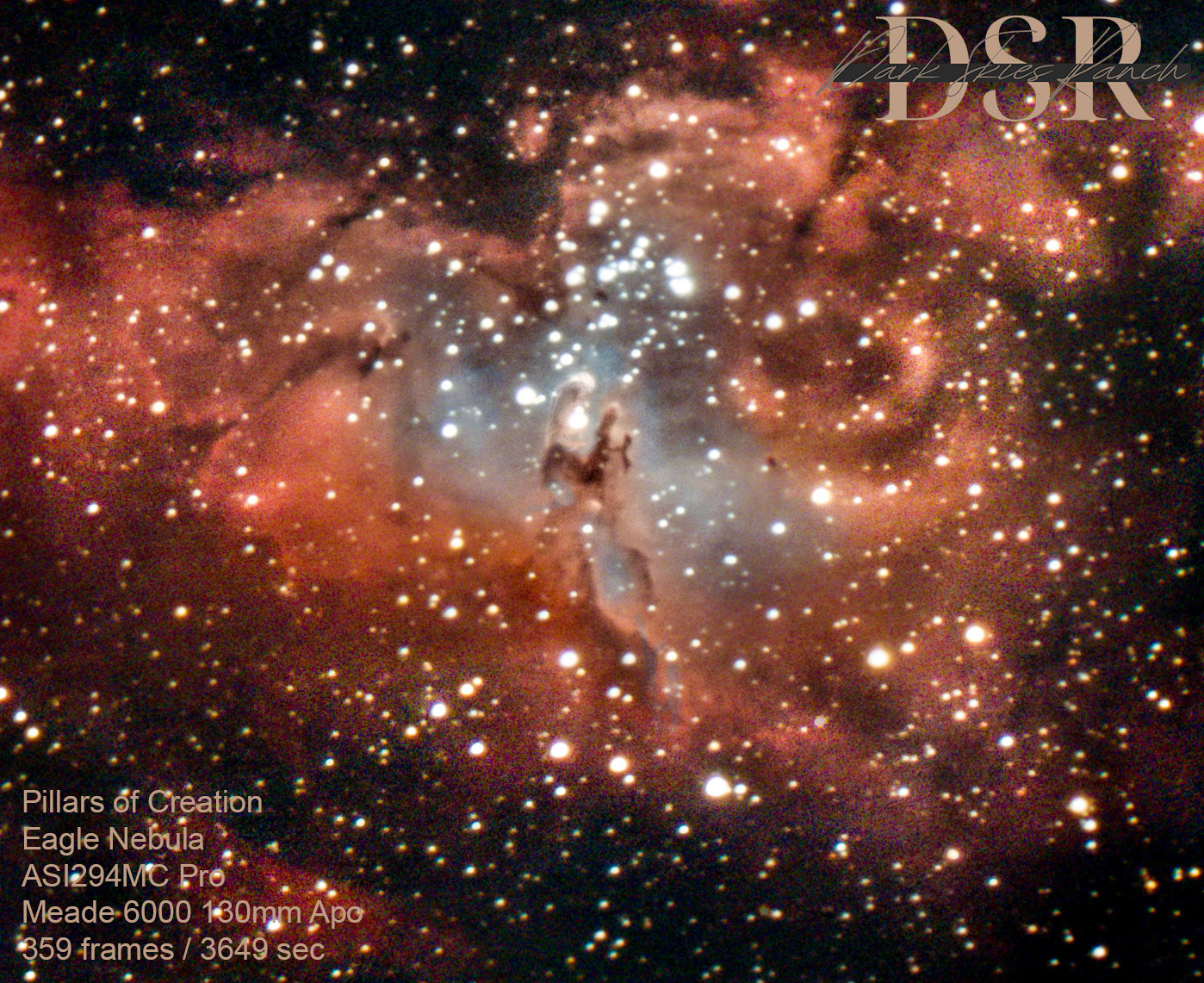 Pillars of Creation in Eagle Nebula