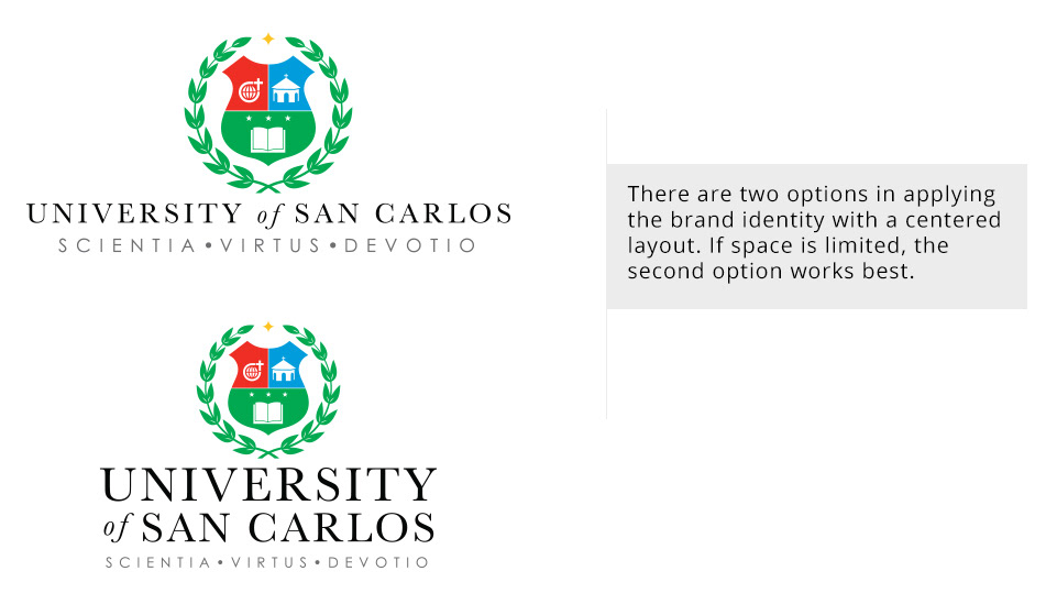 University of San Carlos new visual identity systems image