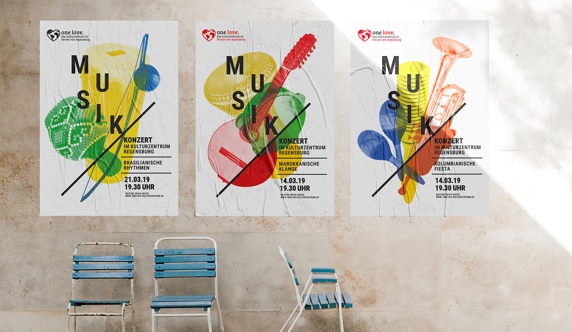 PLAKAT, KONZERTREIHE, one love.