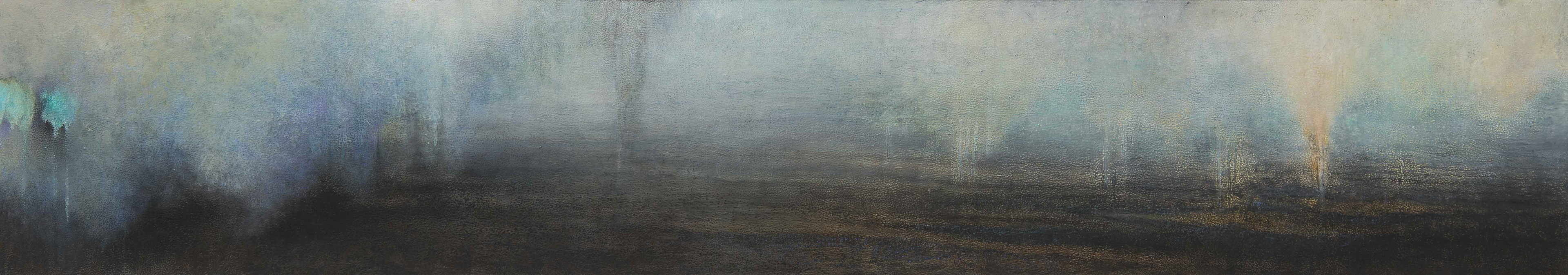 Huile sur aluminium, 30 x 170 cm, 2017