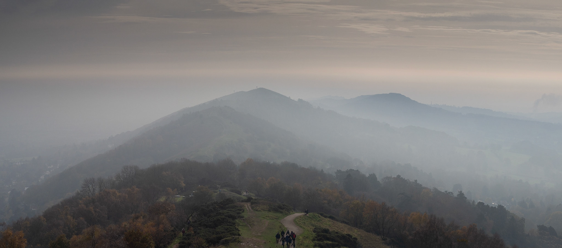 Malverns under mist