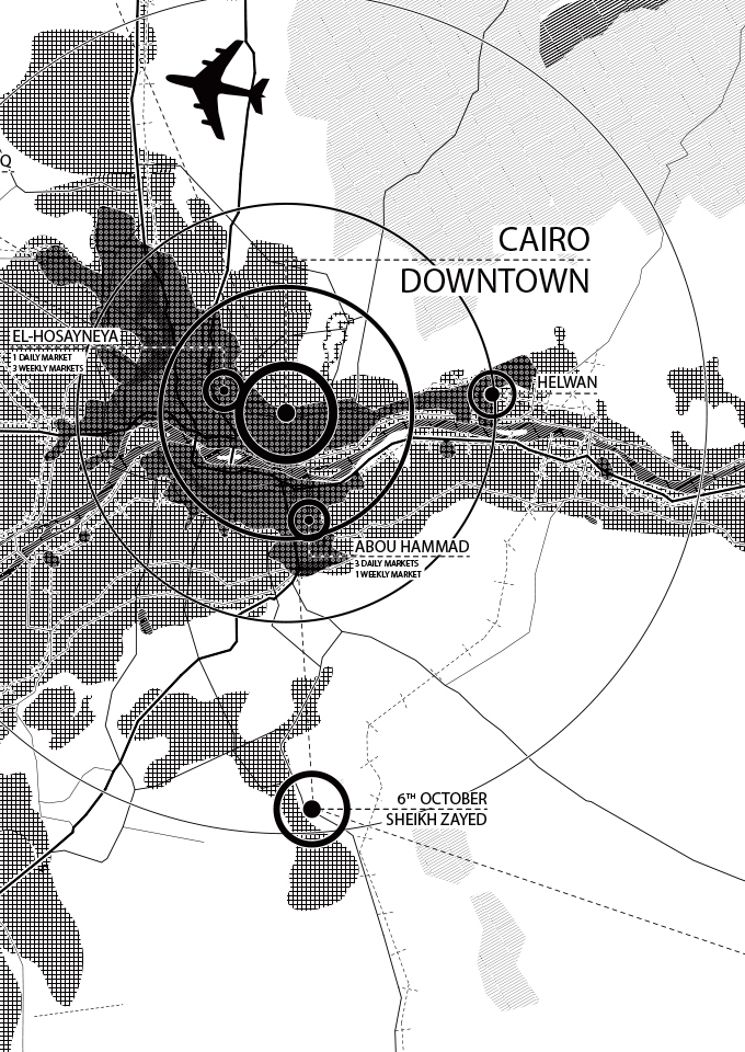 Venice Biennale 2018 Janneke Eggink and Jason Chia, Line art and mapping of Egypt informal markets