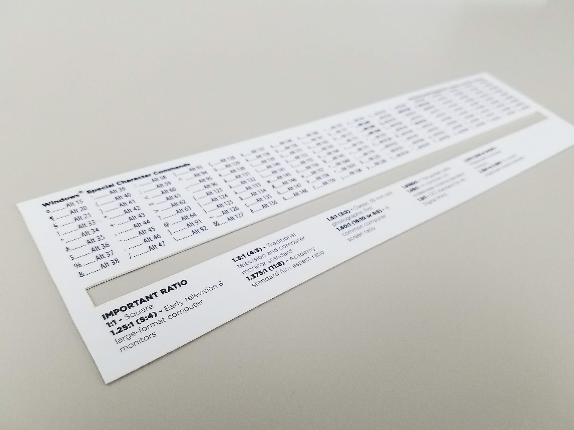 Corbin Blanchard - Typographic Ruler Project