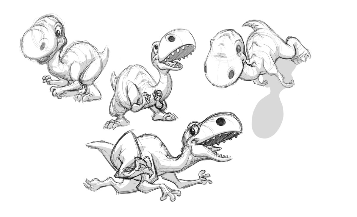 ice age momma dino drawing