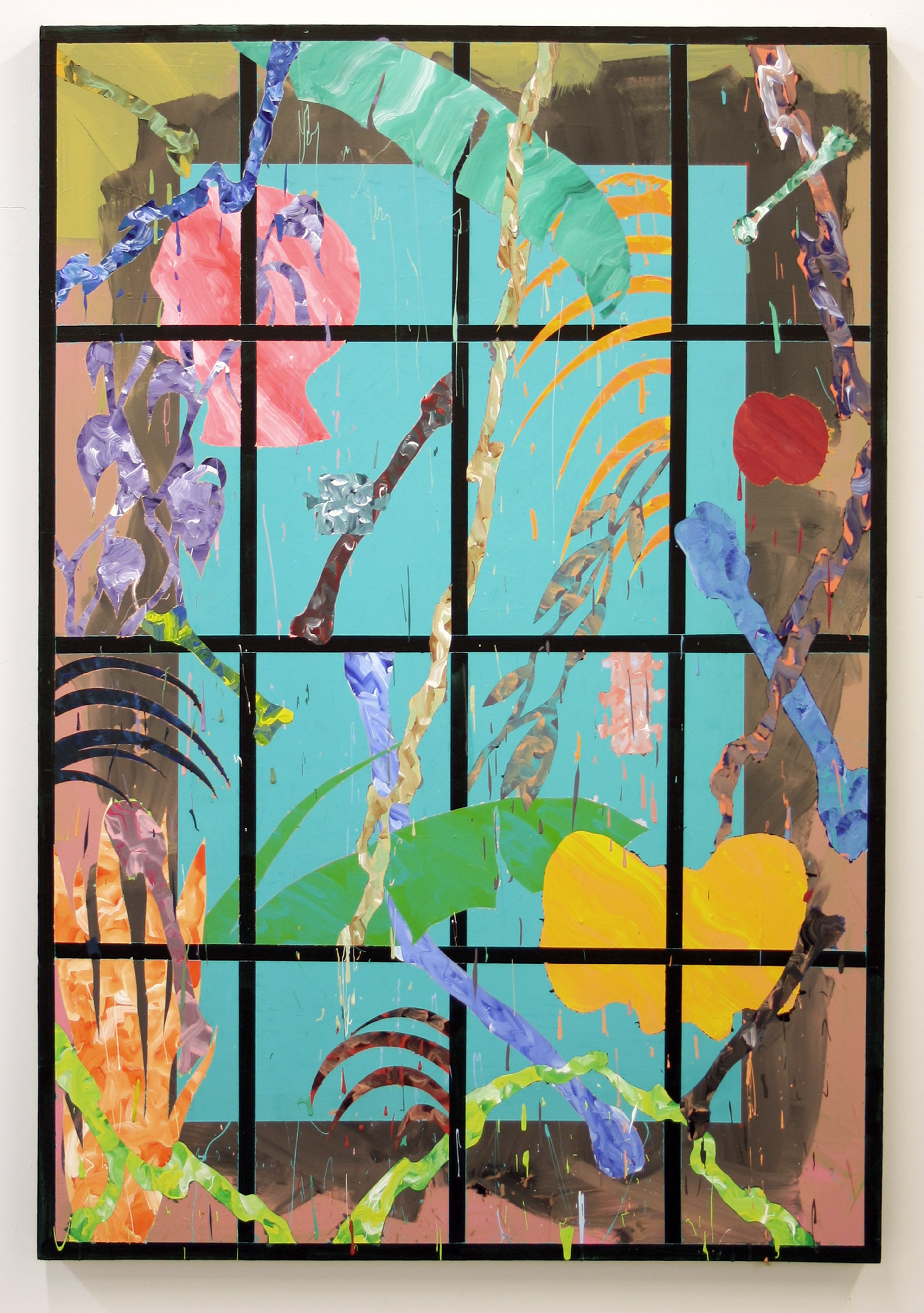 TROPISME 0316 / ACRYLIQUE SUR TOILE / 152 X 122 CM / 2016
