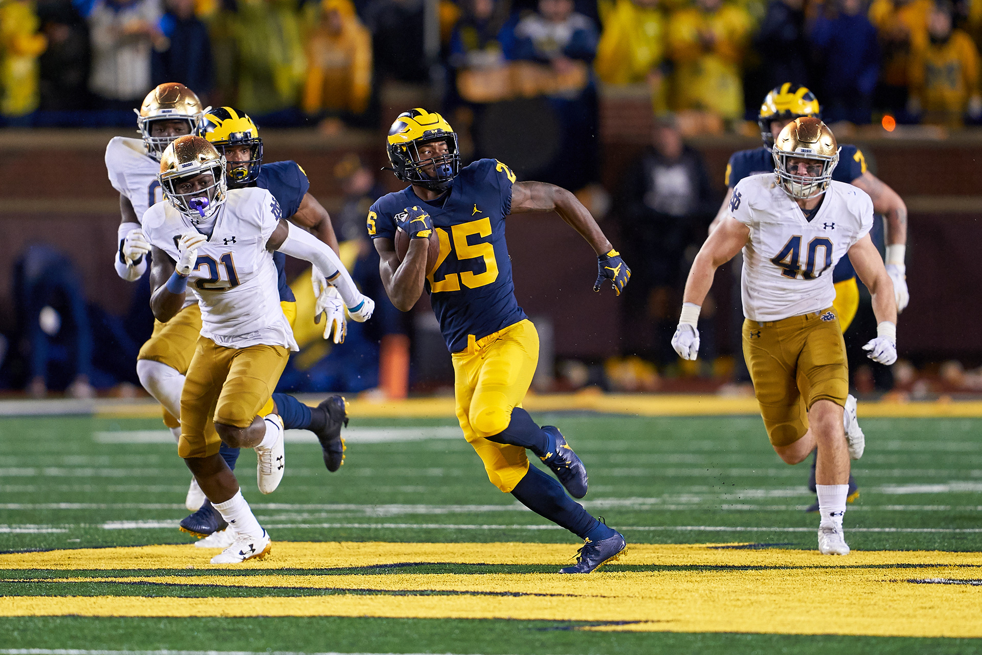 Hasan Haskins during ND at UM, 2019
