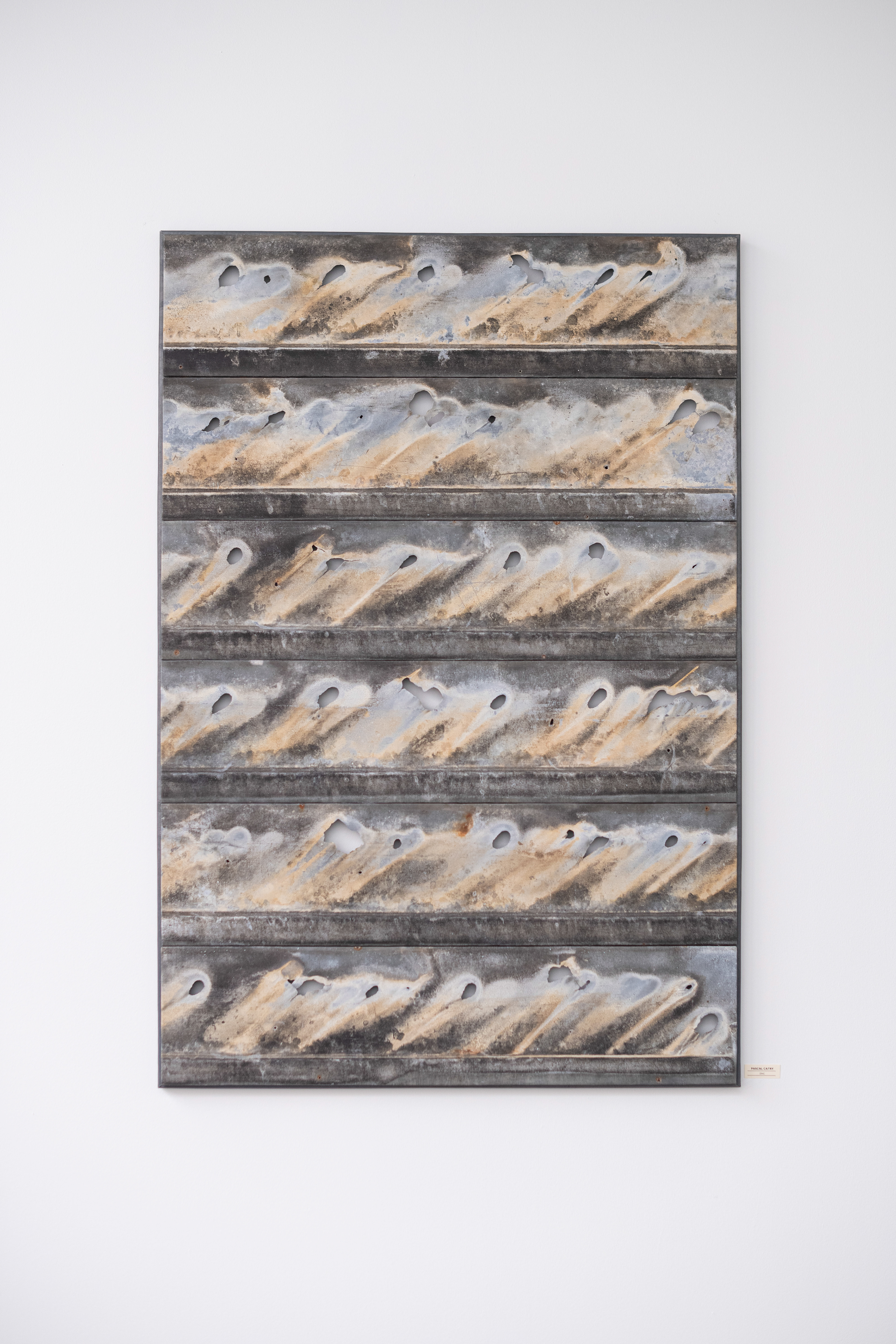 Tableau 'Goute apr-s goutte 119 x 81 cm - Zinc - 1 700€