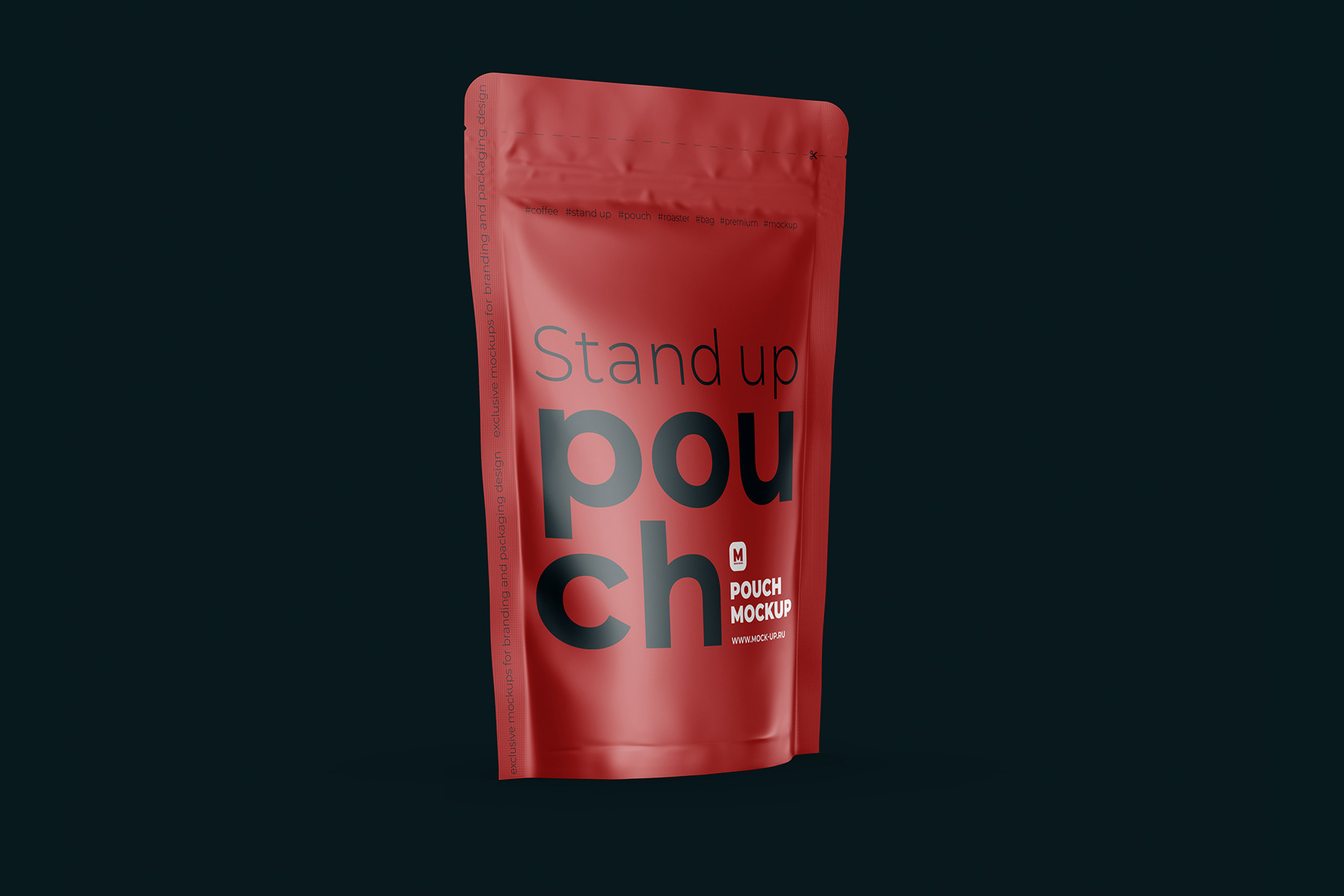 Download Exclusive Product Mockups - Stand-up Pouch Mockup half side view