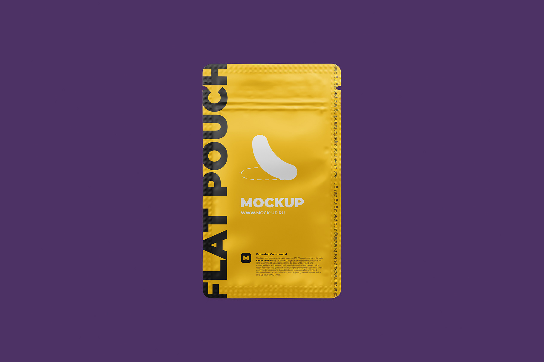 Download Exclusive Product Mockups - Flat Zip Pouch Mockup (zip sachet)