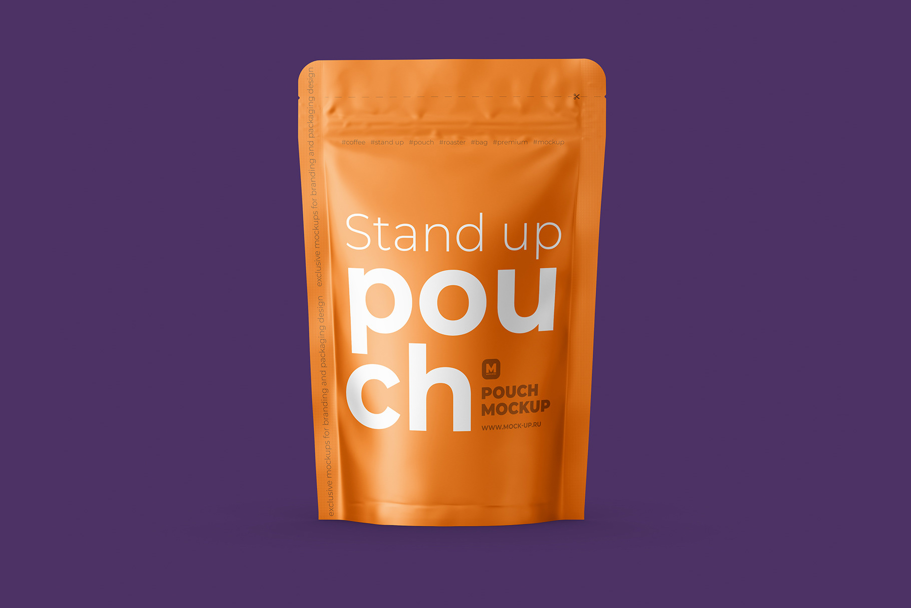 Download Exclusive Product Mockups - Stand-up Pouch Mockup front view