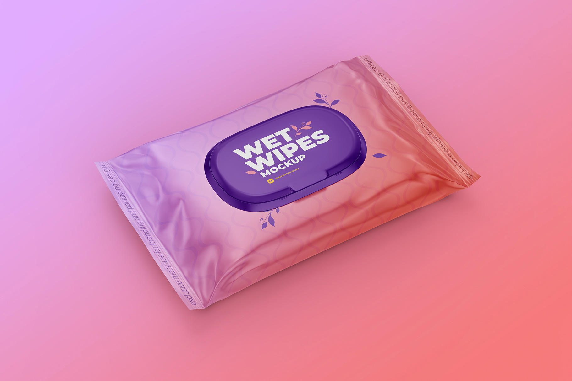 Download Exclusive Product Mockups - Wet Wipes Mockup. Angled view